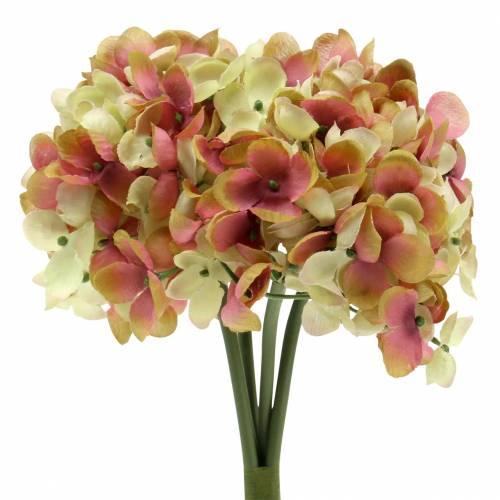 Floristik24 Hydrangea collar L27cm green, pink