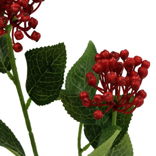 Product Hydrangea bud branch 55cm red 6pcs