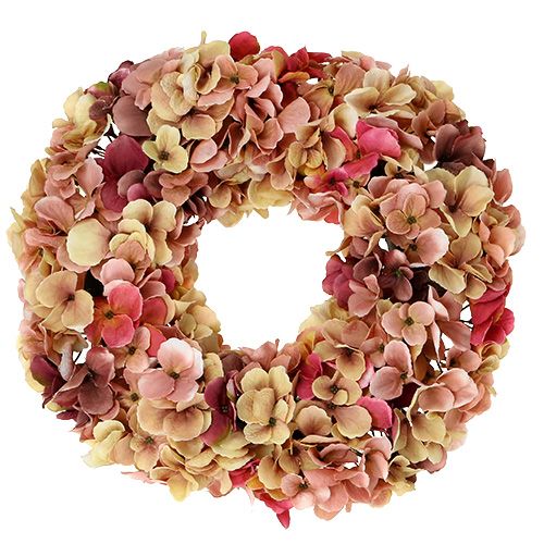 Floristik24 Sevenbark wreath Ø35cm old rose, Bordeaux