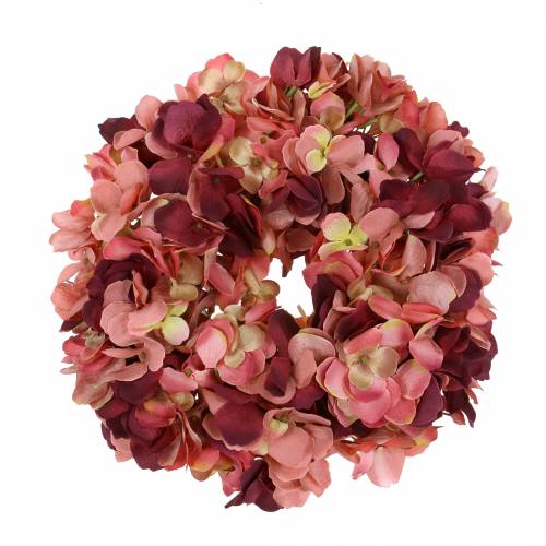 Floristik24 Hydrangea wreath Burgundy Ø30cm