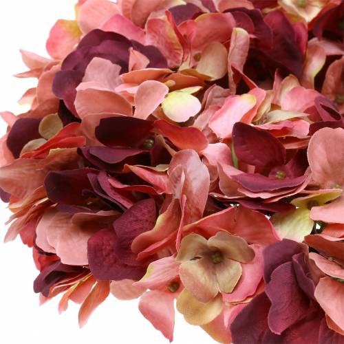 Floristik24 Hydrangea wreath Burgundy Ø30cm