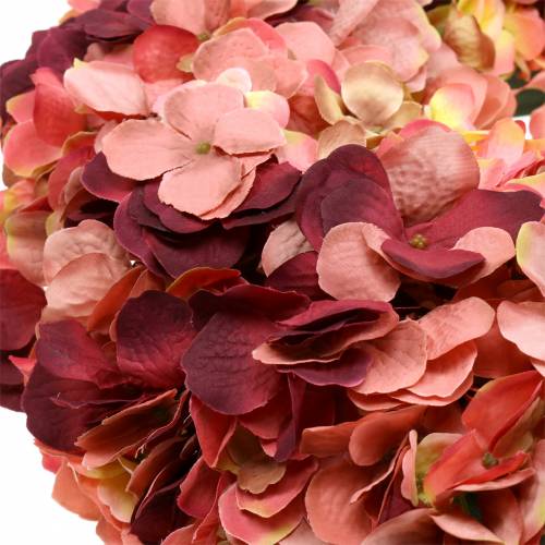 Product Hydrangea wreath Burgundy Ø44cm