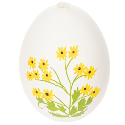Product Easter eggs with delicate floral motifs for festive Easter decoration in the living room, 6cm, 6 pieces
