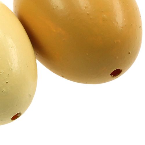 Floristik24 Chicken eggs 6cm mix yellow 10pcs