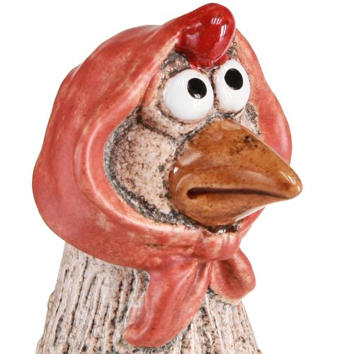 Floristik24 Ceramic Decoration Chickens Easter Rooster and Hen H20/22cm 2 pcs