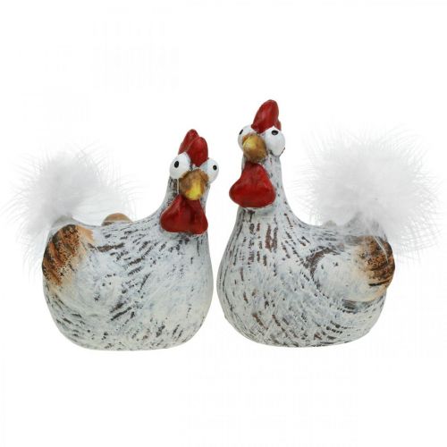  Easter Hens Funny Chicken Chickens Deco Ceramic 4pcs -  buy cheap online