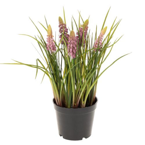 Floristik24 Artificial hyacinth plant in a pot, perfect decoration for home and office, 26cm