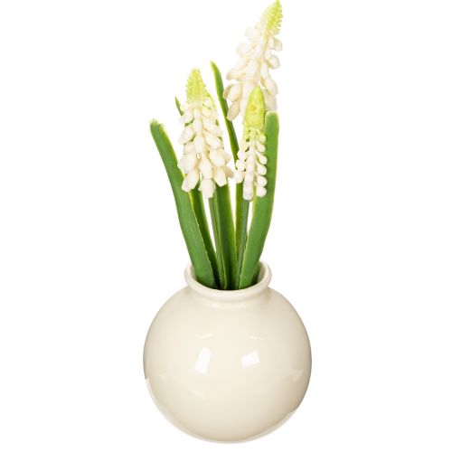 Hyacinth artificial flower vase for elegant table decoration and stylish look 20cm