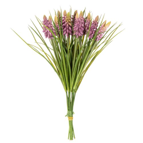 Product Artificial grape hyacinth flower as spring decoration for the living area, 30cm, 15 pieces