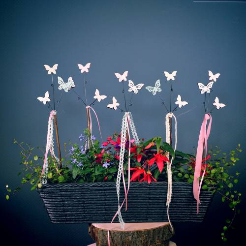 Product Deco sticker Butterfly H43cm 6pcs