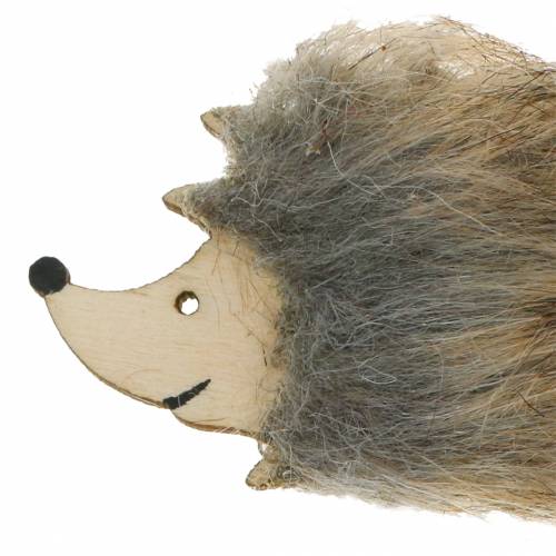 Product Autumn decoration hedgehog with fur 7cm 24pcs