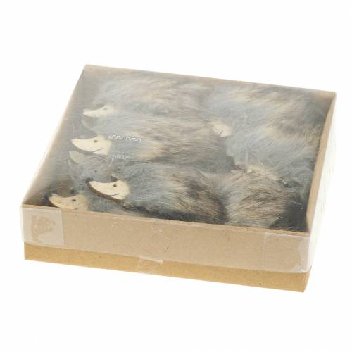 Floristik24 Autumn decoration hedgehog with fur 7cm 24pcs