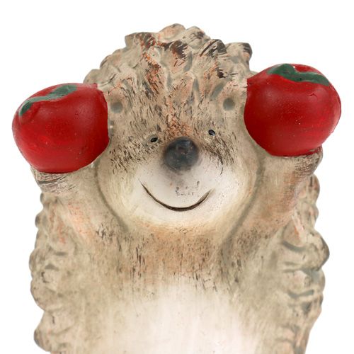Floristik24 Hedgehog ceramic figure with brown apple 7.5cm