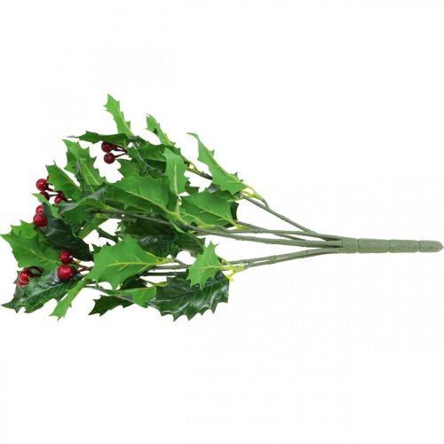 Floristik24 Christmas branch holly Ilex artificial berries 37cm