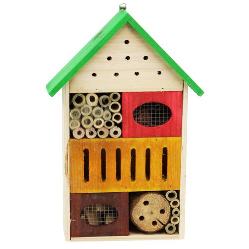 Floristik24 Insect hotel colorful 25,5cm x 9cm x 38,5cm