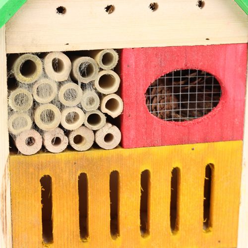 Floristik24 Insect hotel colorful 25,5cm x 9cm x 38,5cm