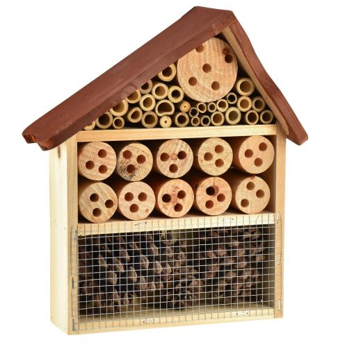 Floristik24 Insect hotel brown insect house wood 25cmx8.5cmx32cm