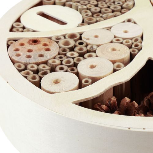 Floristik24 Insect Hotel Wood Round Natural Insect House Ø28.5cm H6.5m