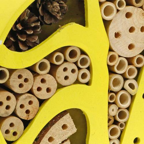 Product Insect hotel round yellow Ø25cm