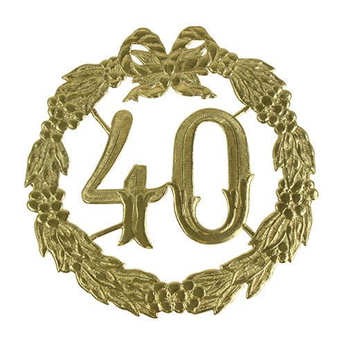 Floristik24 Anniversary number 40 in gold