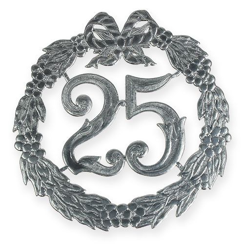 Floristik24 Anniversary number 25 in silver