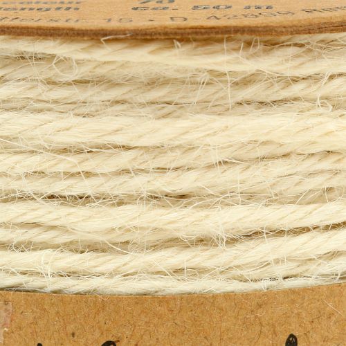 Product Jute cord white Cord for handicrafts Ø2mm 50m