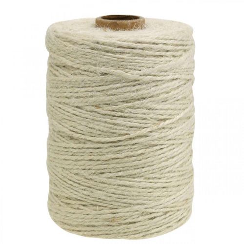 Floristik24 Jute cord white, DIY, natural decorative yarn, decorative cord Ø2mm L200m