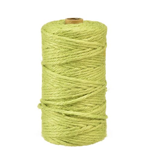 Product Jute ribbon jute cord ribbon decorative ribbon jute green Ø4mm 100m