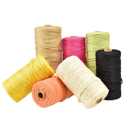 Floristik24 Jute ribbon jute cord ribbon jute decorative ribbon Ø3mm 200m