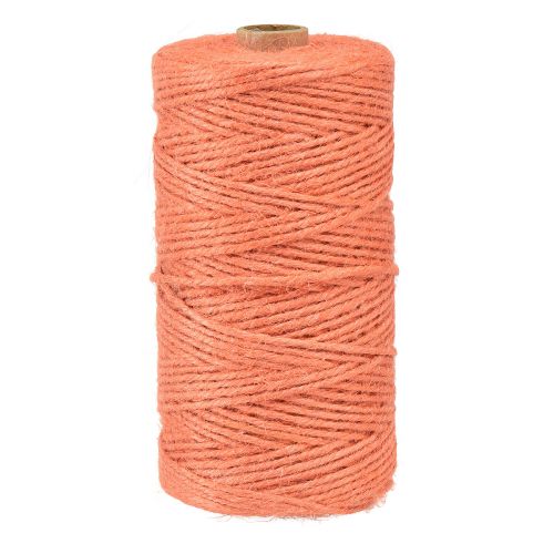 Product Jute ribbon jute cord ribbon jute orange Ø3mm 200m