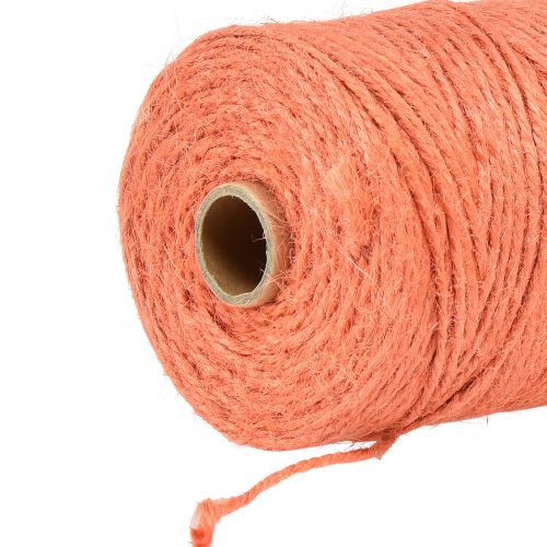 Product Jute ribbon jute cord ribbon jute orange Ø3mm 200m