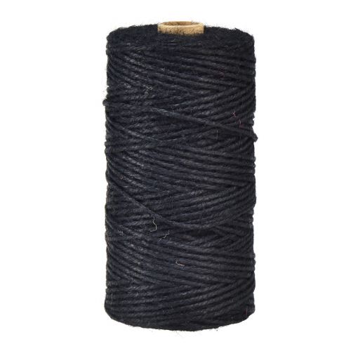 Jute ribbon jute cord ribbon jute black decorative ribbon Ø3mm 200m