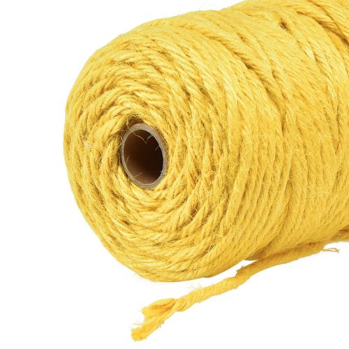 Product Jute ribbon jute cord decorative ribbon jute ribbon yellow Ø4mm 100m