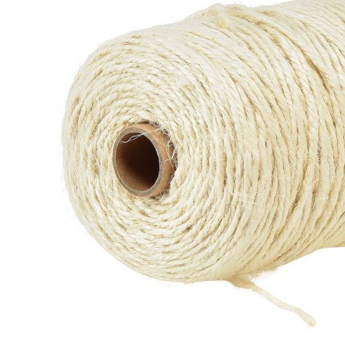 Product Jute ribbon jute cord decorative ribbon jute cream Ø3mm 200m