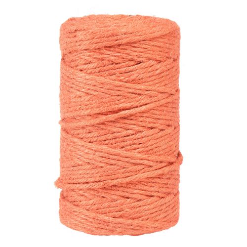 Jute ribbon jute cord decorative ribbon jute orange Ø4mm 100m