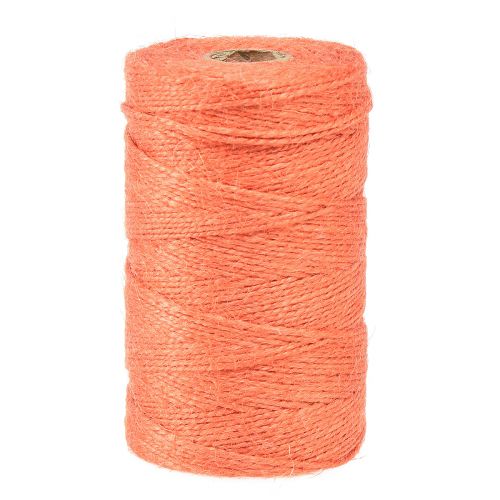 Jute ribbon jute cord jute ribbon orange Ø2mm 200m