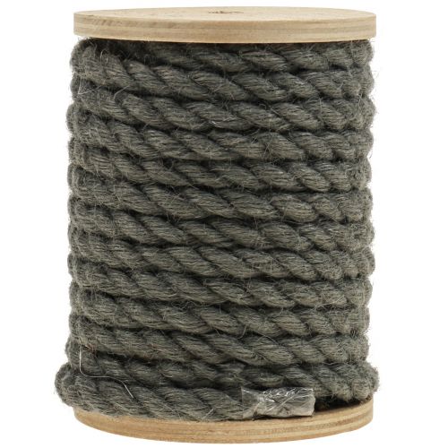 Product Jute ribbon jute cord cord jute decoration anthracite Ø7mm 5m