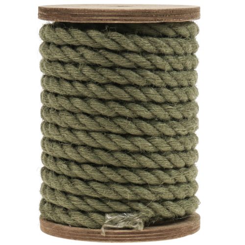 Floristik24 Jute ribbon jute cord cord jute decoration olive green Ø7mm 5m