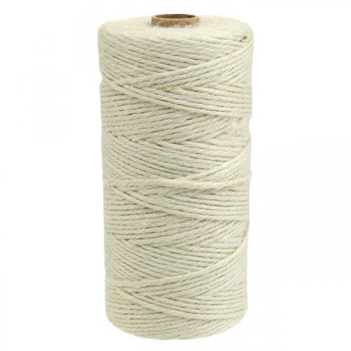 Floristik24 Jute cord, natural jute cord Natural color, bleached Ø3mm L200m