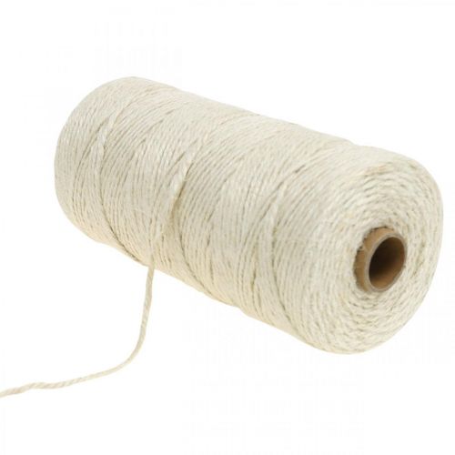Product Jute cord, natural jute cord natural colors, bleached Ø3mm L200m