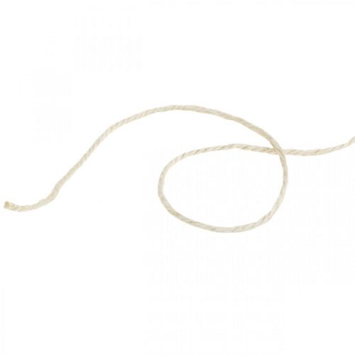 Product Jute cord, natural jute cord Natural color, bleached Ø3mm L200m