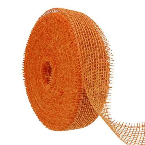 Jute ribbon, light orange, 5cm wide, 40m long buy online | Floristik24.co.uk