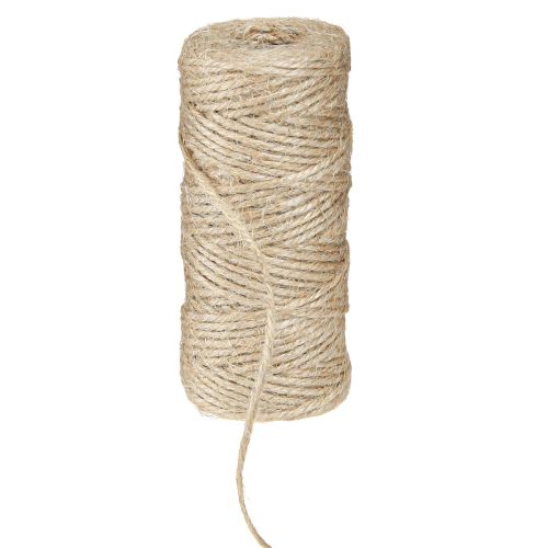 Product Jute yarn natural jute cord 2mm 50m per yarn roll × 8pcs
