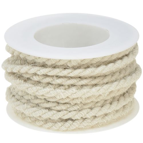 Floristik24 Jute cord white 6mm 9m