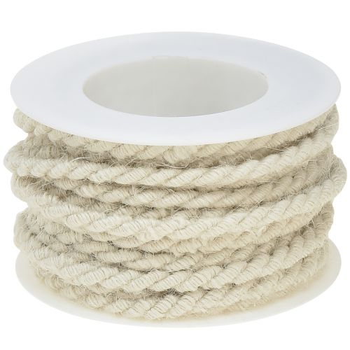 Floristik24 Jute cord white 6mm 9m