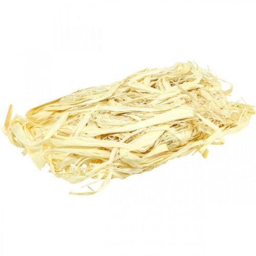 Floristik24 Vegetable natural fibers, jute fiber bleached 300g