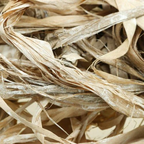 Product Vegetable natural fibers, jute fiber white washed 300g