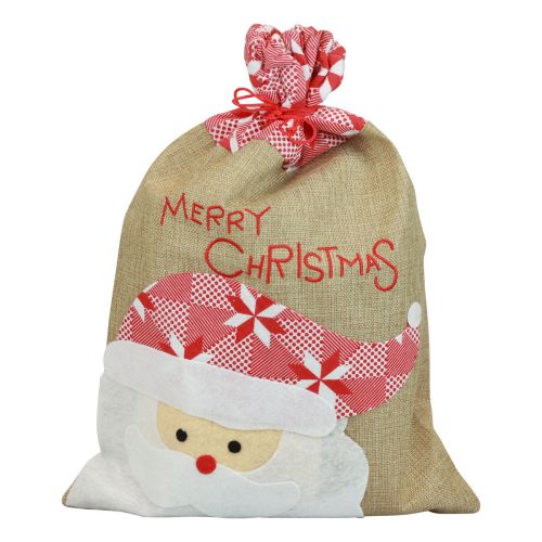 Jute bag, jute bag Christmas, gift bag large 50×35cm