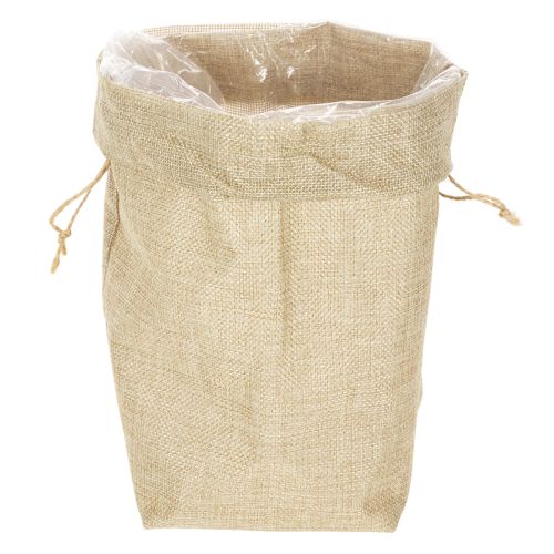 Jute bag 13.5×11cm H25cm | Floristik24.co.uk