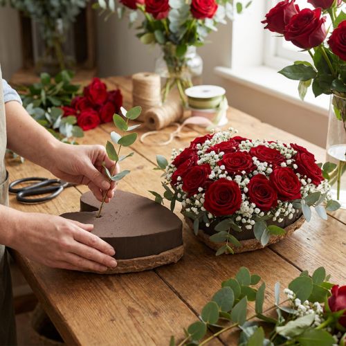 Product OASIS® Renewal® Floral Foam Heart, 18 cm, Brown, 2 Pack for Floristry